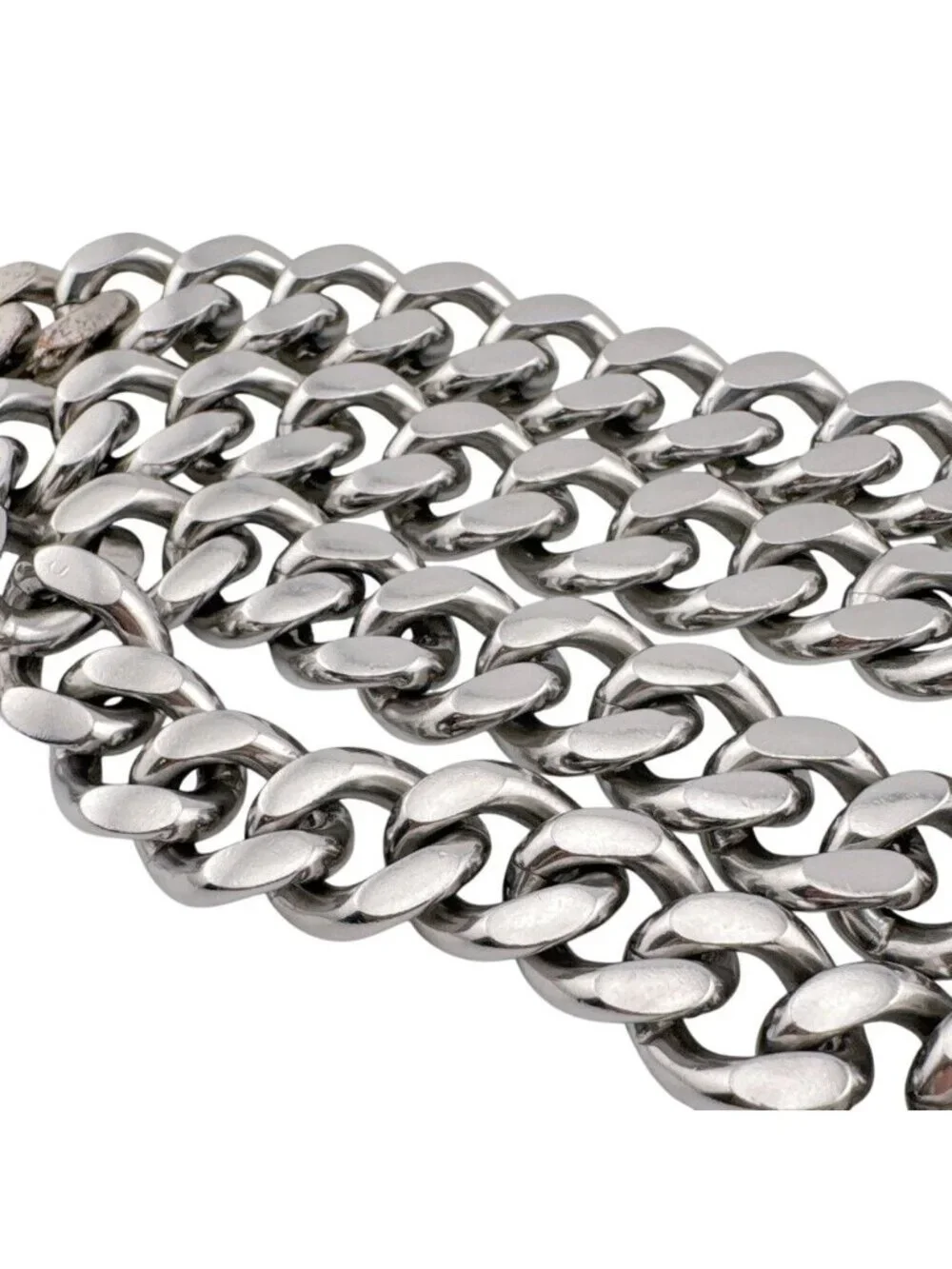 Fendi Logo Necklace Silver